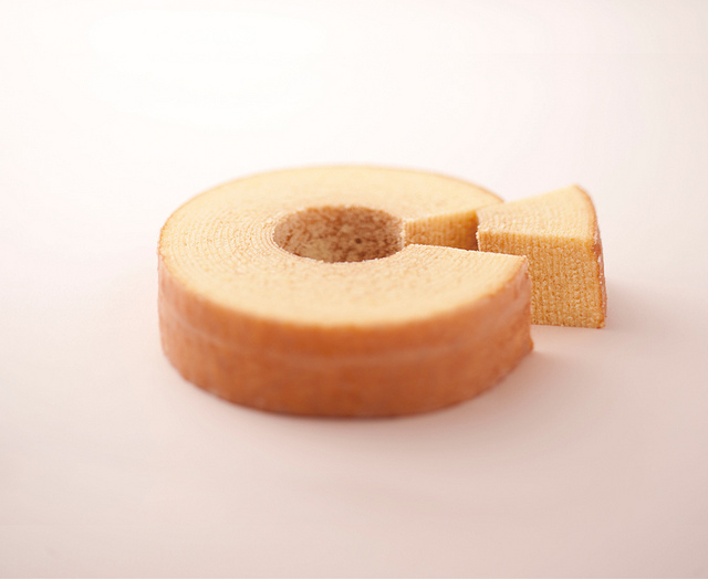 Hakkaisan Satoya Baumkuchen. Sake Kasu is used in the batter!